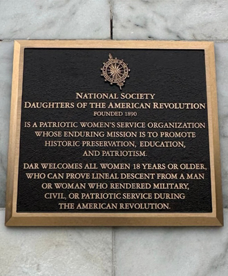 NSDAR plaque