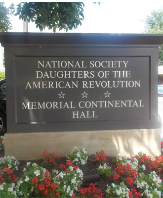 NSDAR Memorial Continental Hall marker